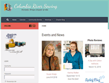 Tablet Screenshot of columbiariversewing.org